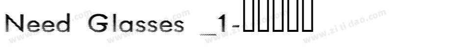 Need Glasses _1字体转换